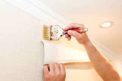 Pose de papier peint à Bellebrune — revêtements muraux et toiles de verre